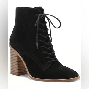 Vince Camuto Dreveri Suede Black Bootie Western Boho Casual Women’s Size 9M